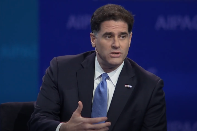 Former Amb. Ron Dermer (Photo: screenshot AIPAC YouTube channel)