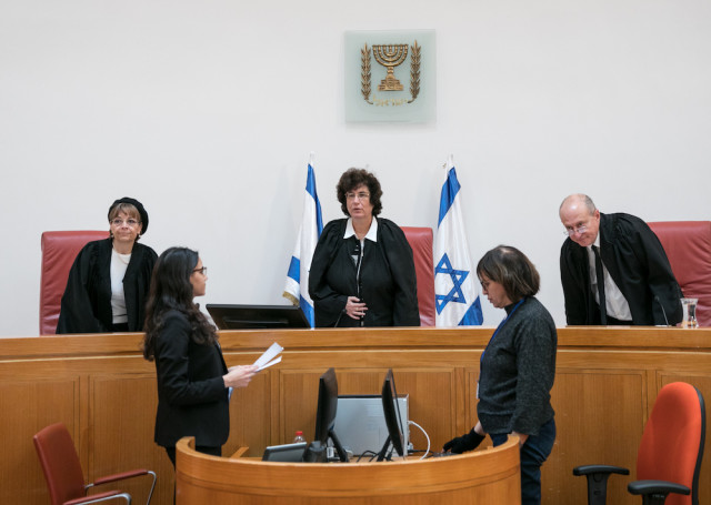 Illustrative: Israeli Supreme Court Justice Daphne Barak-Erez presides over a hearing in 2020 (Photo: Olivier Fitoussi/Flash90)