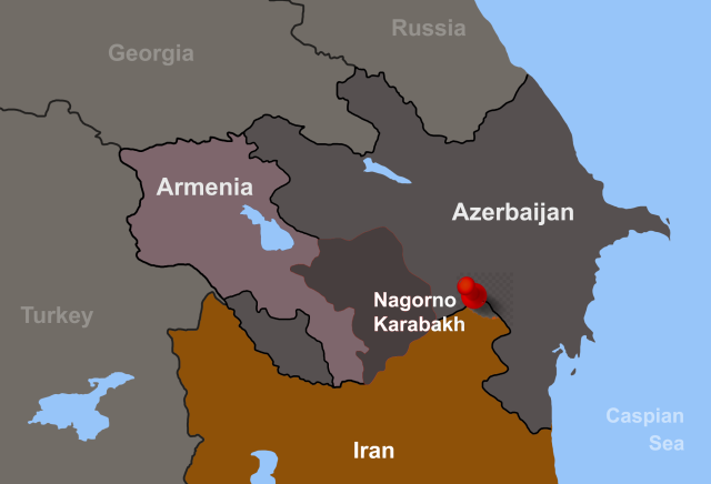 Pin on this map (added by All Israel News) shows approximate location of Iran's military drill. (Photo: Shutterstock)