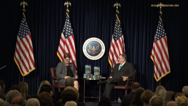 Joel C. Rosenberg speaking at the Ronald Reagan Presidential Foundation & Institute in 2019 (Photo: Screenshot)