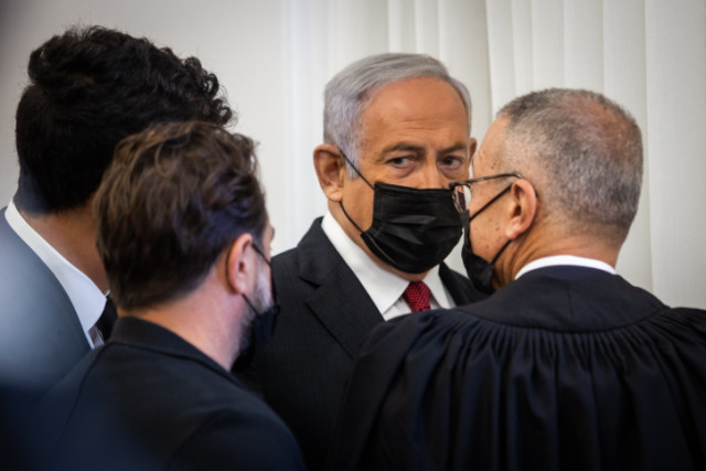 Former Israeli Prime Minister Benjamin Netanyahu arrives for a court hearing at the District Court in Jerusalem, Nov. 22, 2021. (Photo: Oren Ben/Flash90)
