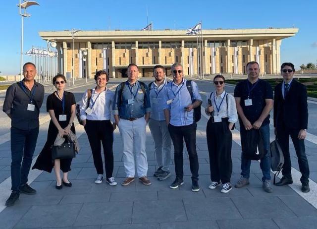 A delegation of Turkish journalists in Israel