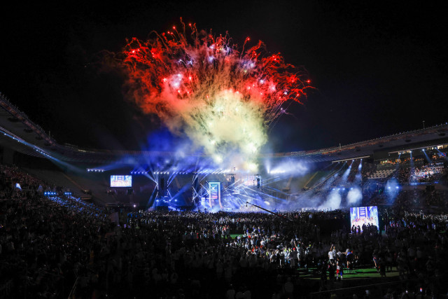 The opening ceremony of the Maccabiah Games in Jerusalem, July 14, 2022. (Photo: Olivier Fitoussi/Flash90)