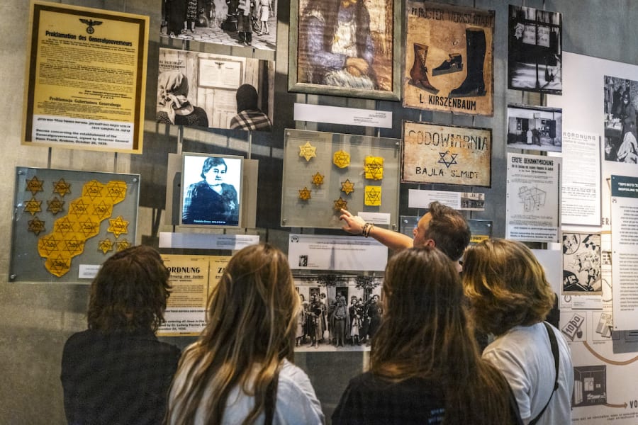 Visitors at Yad Vashem Holocaust Memorial Museum in Jerusalem, April 26, 2022, ahead of Israeli Holocaust Remembrance Day. (Photo: Olivier Fitoussi/Flash90)