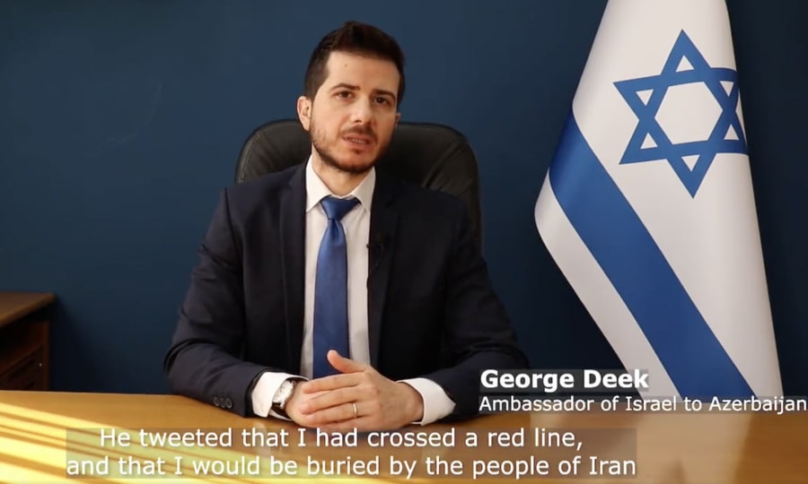 Israeli Ambassador to Azerbaijan George Deek (Photo: Screenshot)