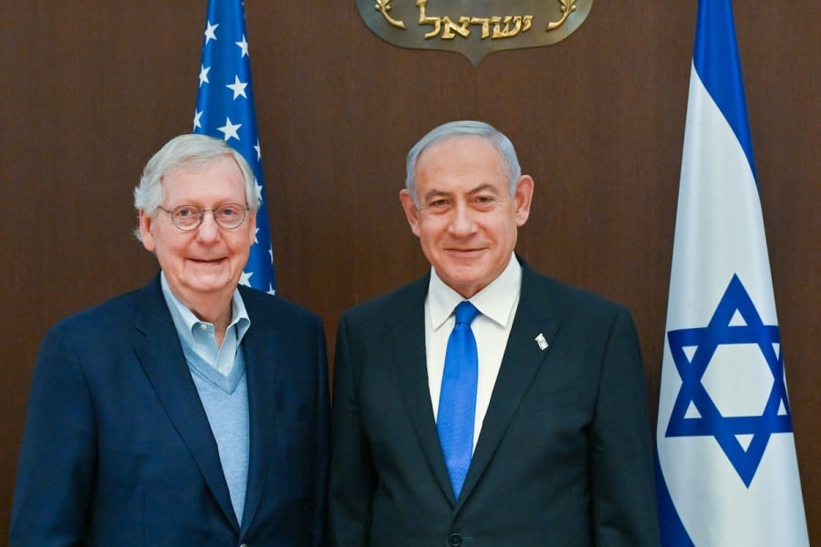 Netanyahu meets with Republican Senate delegation led by U.S. Minority