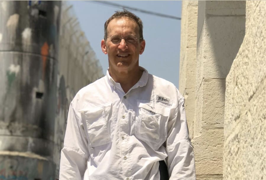 Dr. Steve Feldman, pictured on a trip to the West Bank. (Courtesy of Steve Feldman)
