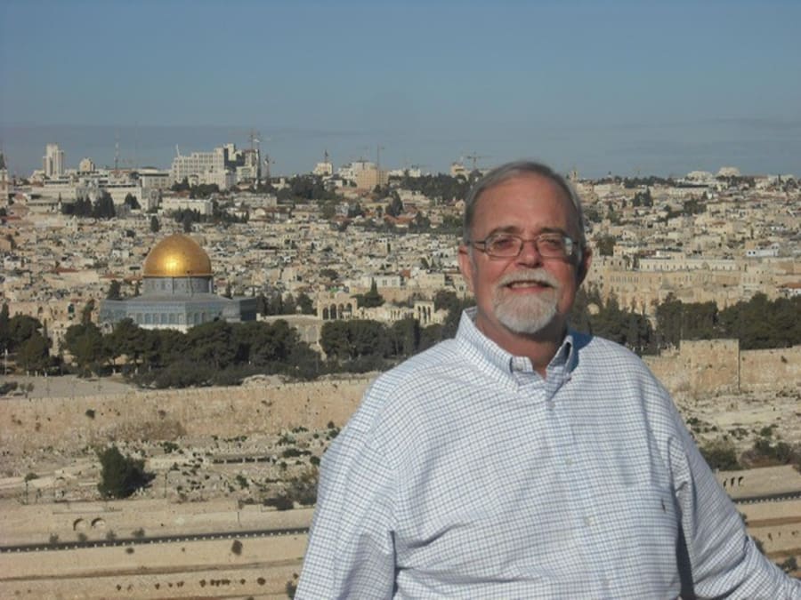 Tom Tradup in Israel (Photo courtesy)