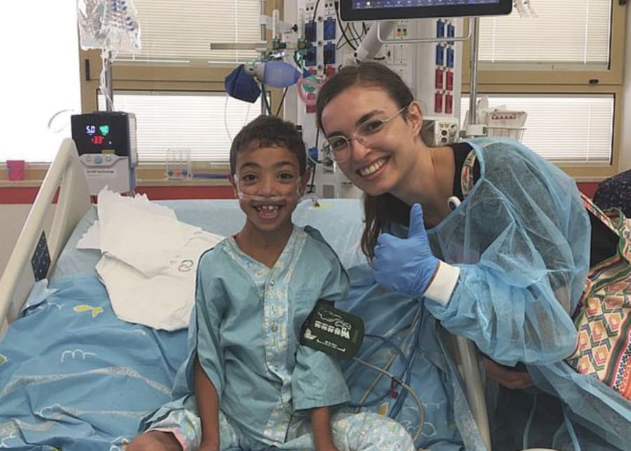 Young Gazan boy who underwent surgery in Israel (Photo: Shevet Achim/Facebook)
