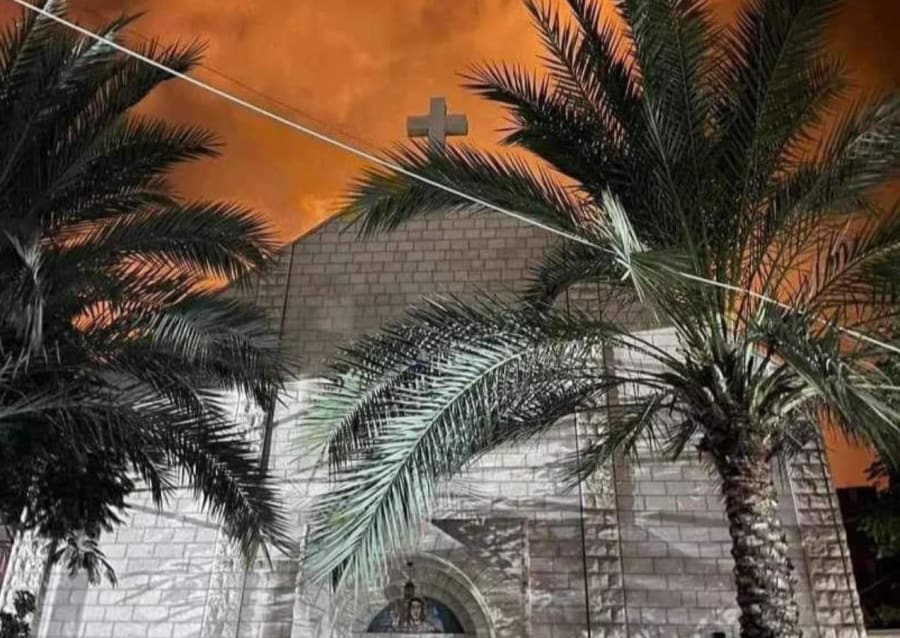 Christians are sheltering in churches in Gaza but supplies are running out (photo credit: ALL ARAB NEWS sources)