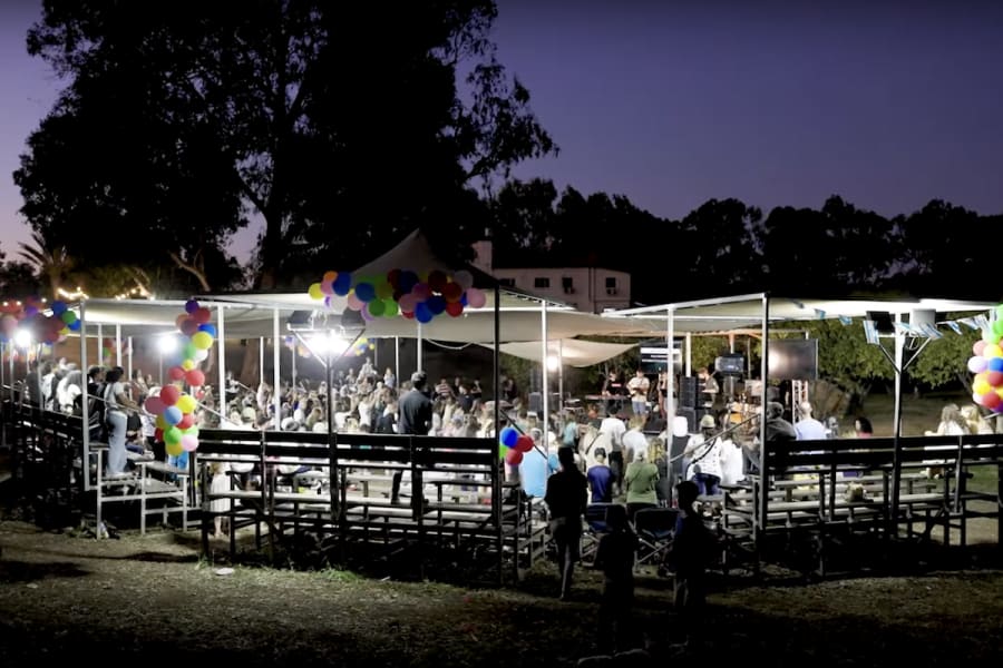 Messianic Sukkot celebration at the Baptist Village (Photo: ALL ISRAEL NEWS)