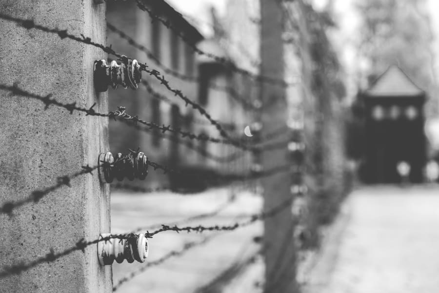 Barbed wire fence in Auschwitz II-Birkenau Concentration Camp. (Photo: Shutterstock)
