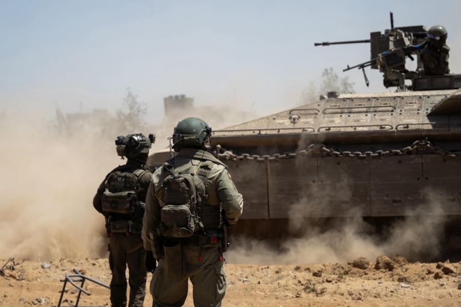 Les forces israéliennes en opération dans la zone de Rafah, au sud de Gaza (Photo : IDF)