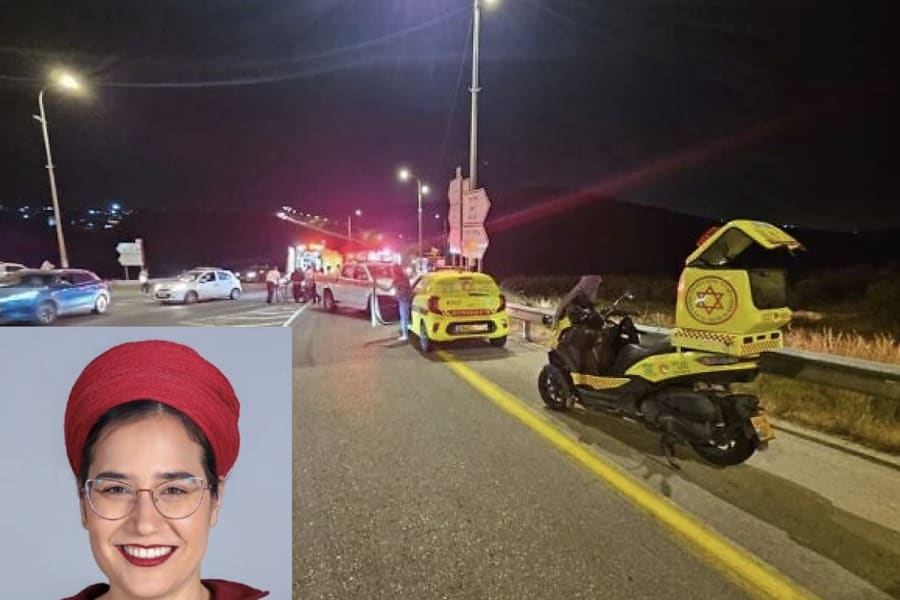 Tzeela Gez, scene of the terror attack (Photo: Magen David Adom)