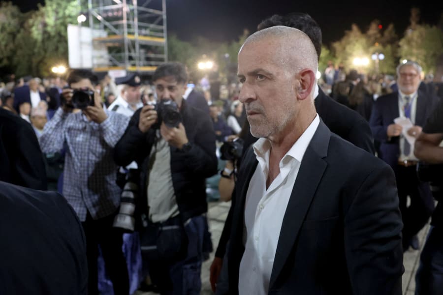 Ronen Bar, le chef du Shin Bet, assiste à la cérémonie d'ouverture de la journée nationale israélienne de commémoration de l'Holocauste à Yad Vashem, le centre mondial de commémoration de l'Holocauste, à Jérusalem, le 23 avril 2025. REUTERS/Ronen Zvulun