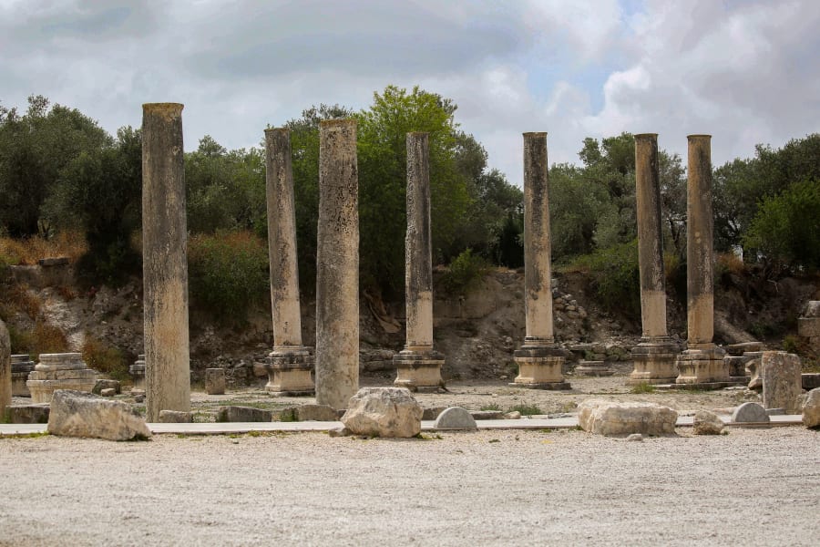 View of the ancient archeological site of Sebastia, near Nablus, May 12, 2025. (Photo: Nasser Ishtayeh/Flash90)