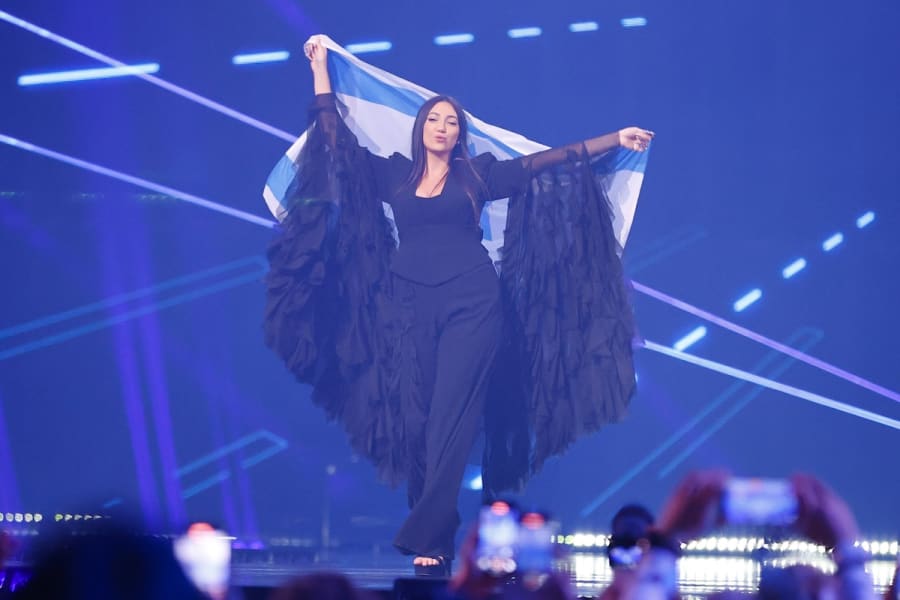 Eurovision Finals with Israeli representative Yuval Raphael, Basel, Switzerland, May 17, 2025. (Photo: IMAGO/Mandoga Media via Reuters)