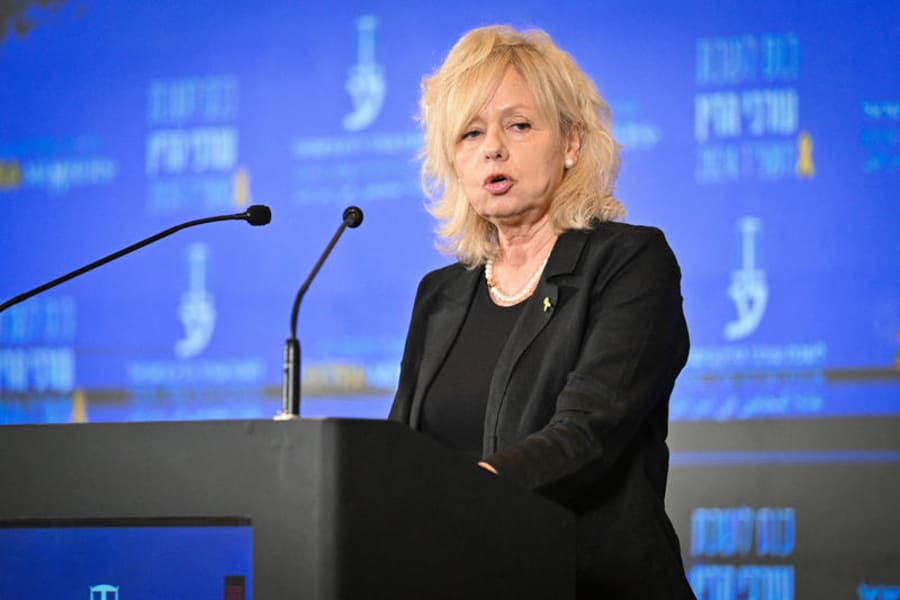 Die israelische Generalstaatsanwältin Gali Baharav Miara spricht auf der Jahreskonferenz der israelischen Anwaltskammer in Eilat im Süden Israels am 27. Mai 2024. Foto: Flash 90