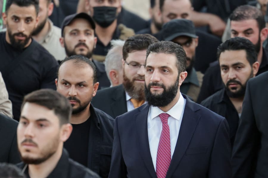 Syria's interim President Ahmed al-Sharaa attends the "Aleppo, Key to Victory" celebration marking Syria's liberation, in Aleppo, Syria, May 27, 2025. (Photo: REUTERS/Khalil Ashawi)
