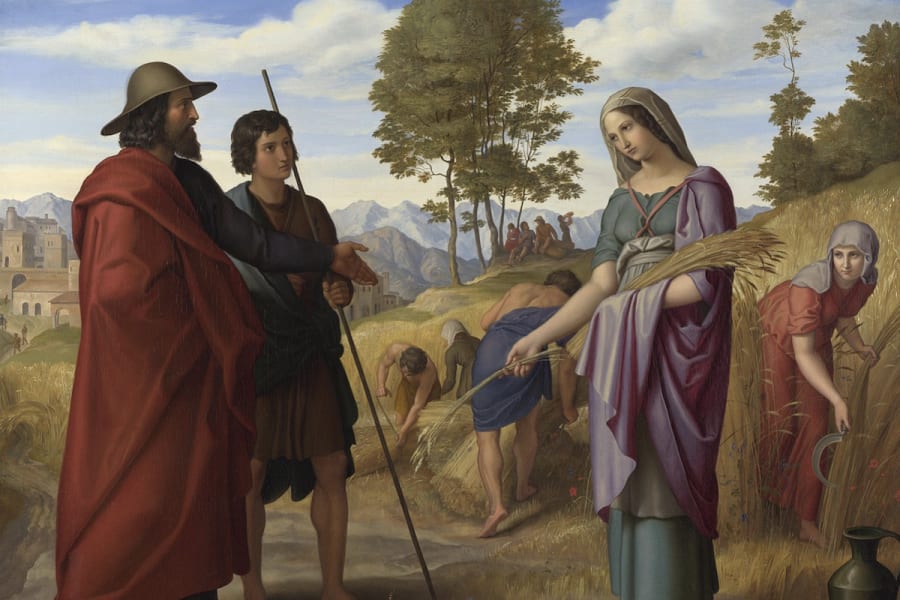 Ruth in Boaz's Field by Julius Schnorr von Carolsfeld (Wikimedia Commons)