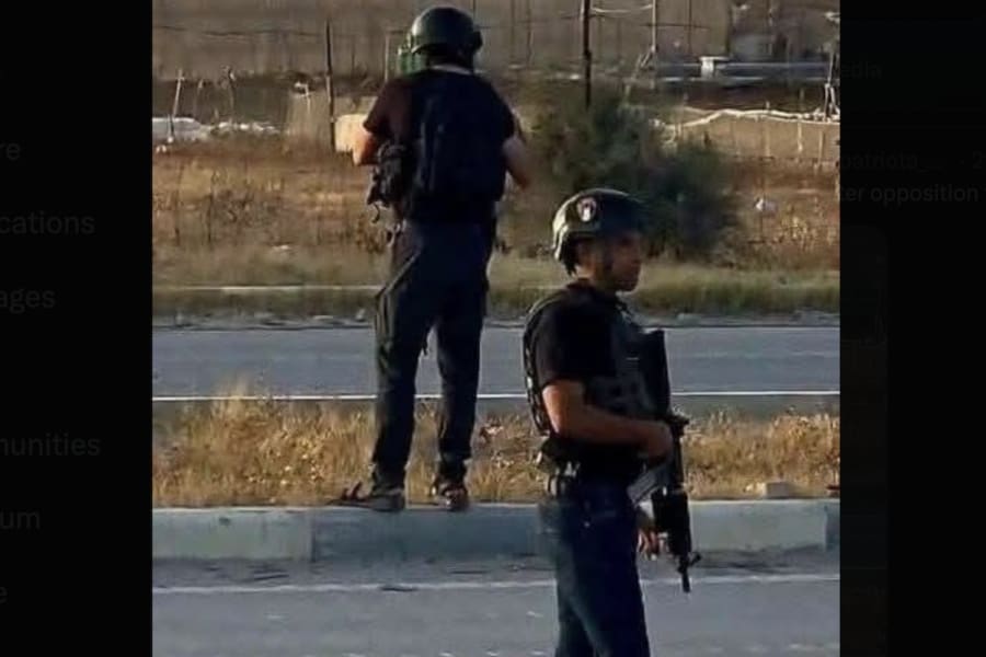 Anti-Hamas Gaza militia armed by Israel (Photo: Screenshot)