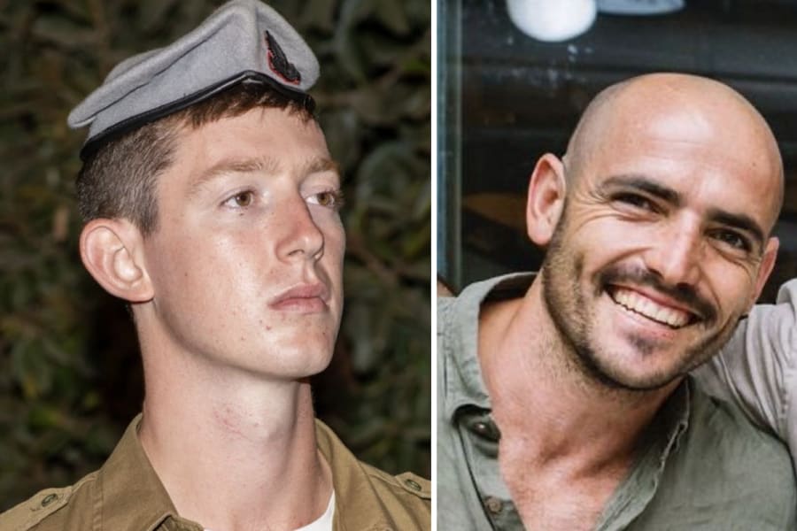 IDF Staff Sergeant Yoav Raver and Master Sergeant (res.) Chen Gross (Photo: IDF)