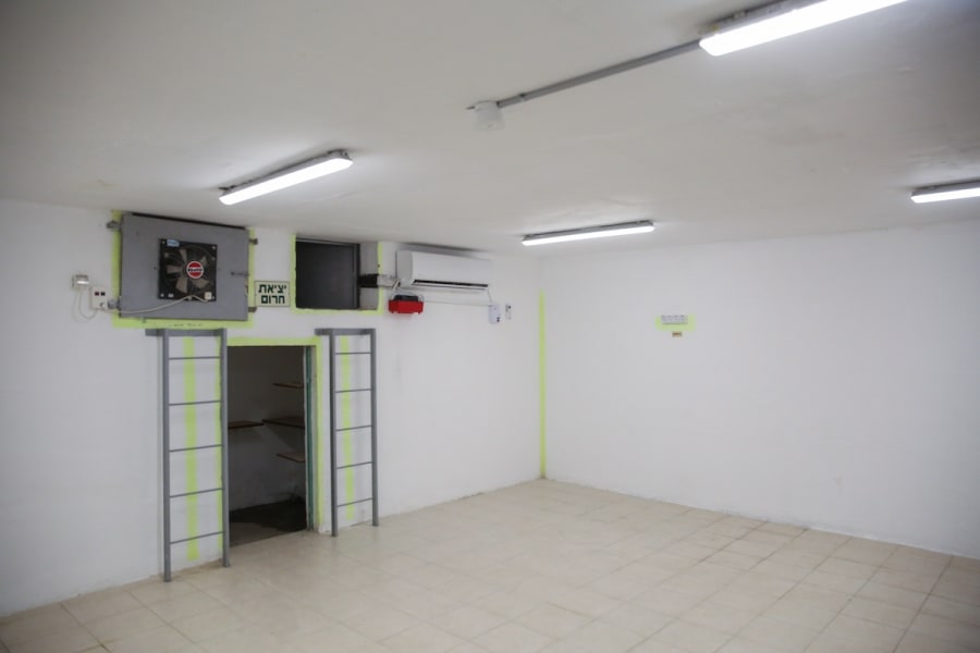 Illustrative - View of a bomb shelter in the northern Israeli city of Tzfat. (Photo: David Cohen/Flash90)