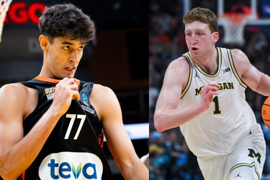 Israeli NBA athletes Danny Wolf and Ben Saraf. June 26, 2025. Photo: Jewish Tweets X
