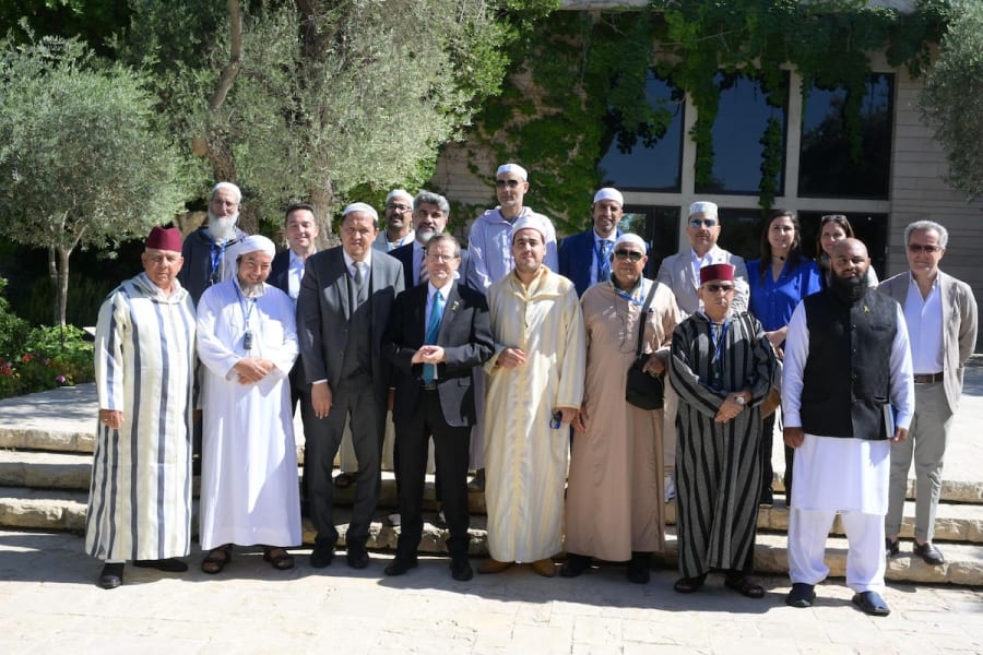Israeli President Isaac Herzog meets delegation of Muslim leaders from across Europe, July 7, 2025. (Photo: Amos Ben-Gershom/GPO)
