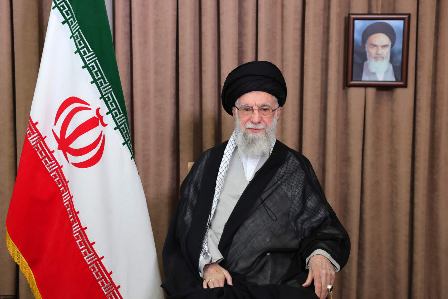 June 13, 2025, Tehran, Iran: Iranian Supreme Leader Ayatollah ALI KHAMENEI delivers a televised speech in Tehran. Khamenei stated that Israel committed a serious error following the strikes on Iran, adding that the Iranian armed forces will retaliate to this aggression. Photo: Reuters