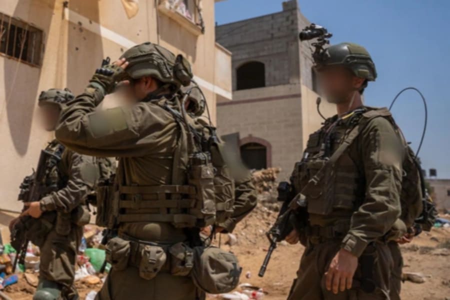 Illustration: Aktivitäten der Fallschirmjägerbrigade in Khan Younis, Juli 2025. (Foto: IDF)