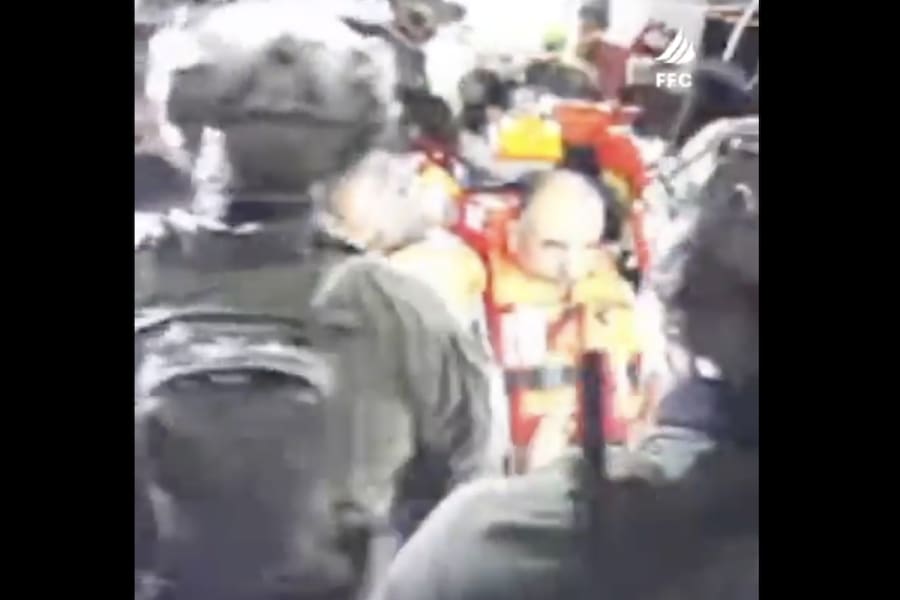 Israeli naval commandos board the “Handala” (Photo: Screenshot)