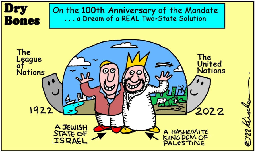 Author’s note: The cartoon was drawn in August 2022 by Yaakov Kirschen aka “Dry Bones”- one of Israel’s foremost political and social commentators – who passed away on 14 April 2025 and whose cartoons graced the columns of Israeli and international media publications for decades.