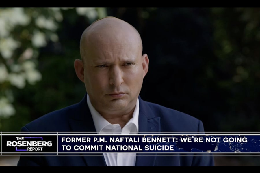 Former Prime Minister Naftali Bennett on TBN's The Rosenberg Report (Photo: Screenshot)
