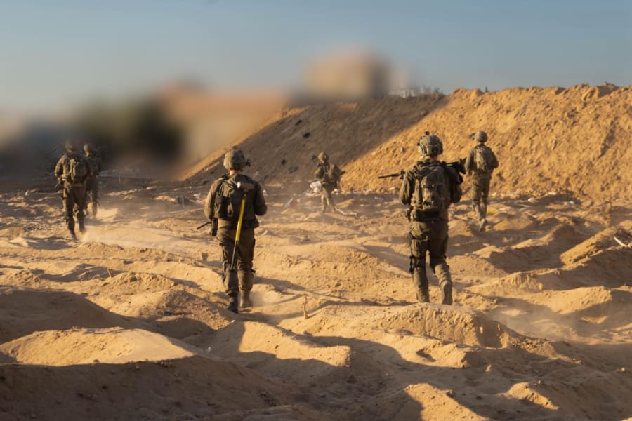 Ilustrativo: la 7.ª Brigada de las FDI operando en el norte de la Franja de Gaza, 13 de julio de 2025. (Foto: FDI)