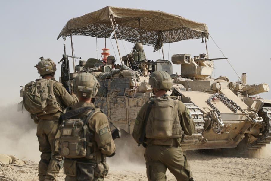 Troops of the Givati Brigade, under the command of the 162nd Division, are operating in the Beit Hanoun area in the northern Gaza Strip, July 31 2025. (Photo: IDF)