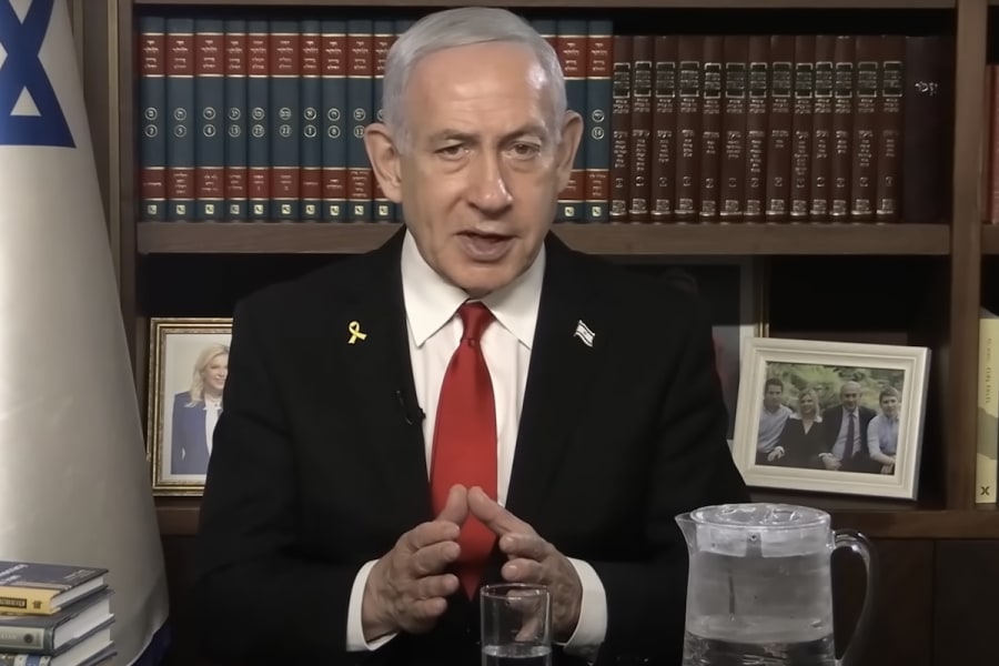 Israeli Prime Minister Benjamin Netanyahu in a video message to the Iranian people (Photo: Screenshot)