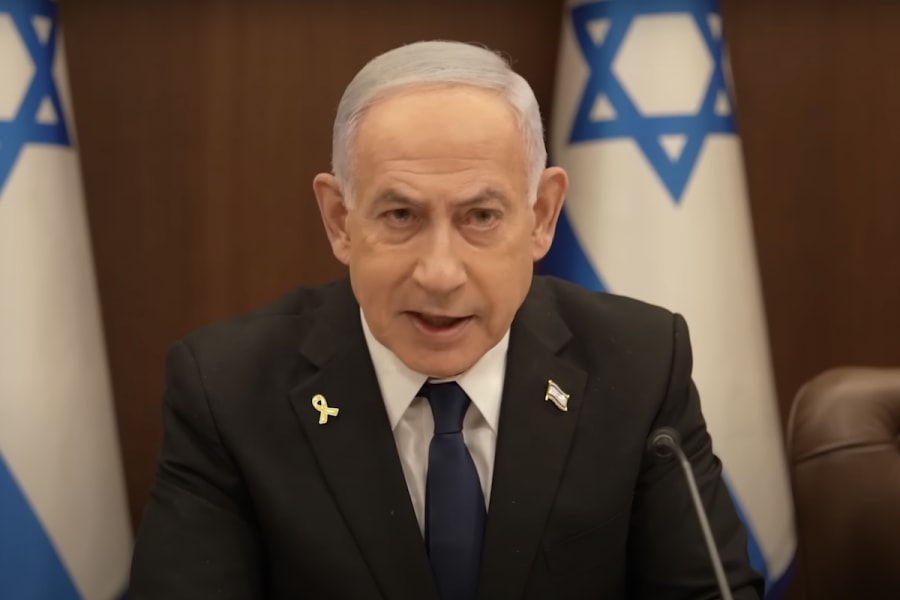 Israeli Prime Minister Benjamin Netanyahu leads a Cabinet meeting, Aug. 17, 2024. (Photo: Screenshot/GPO)