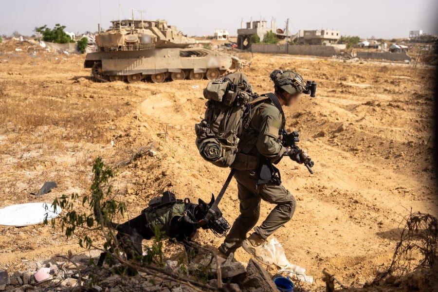 Israeli soldiers fighting in Gaza during Operation Gideon's Chariots. Photo: IDF