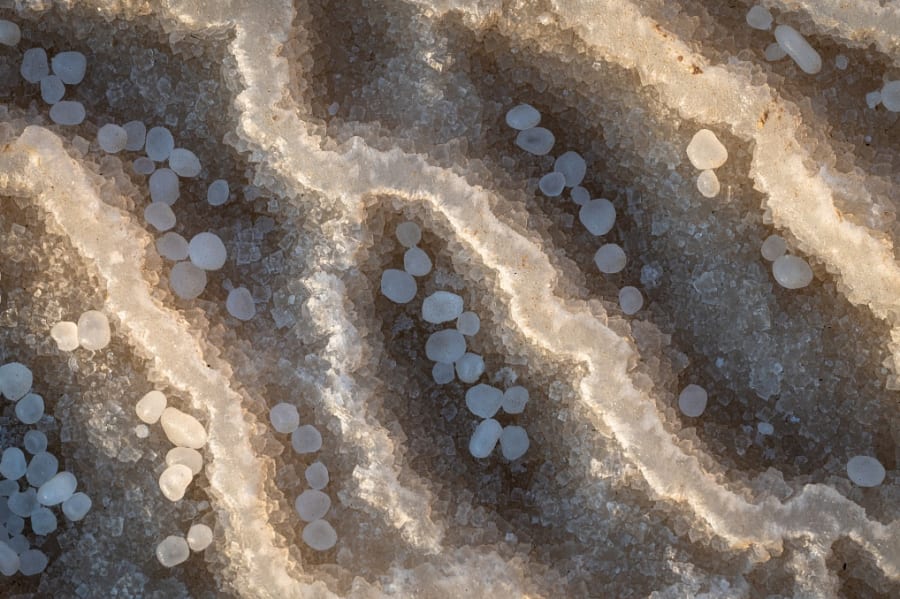 Salty Pearls, Abstraktes Landschaftsfoto des Jahres, Natural Landscape Photography Awards. (Foto: Ilan Shacham)