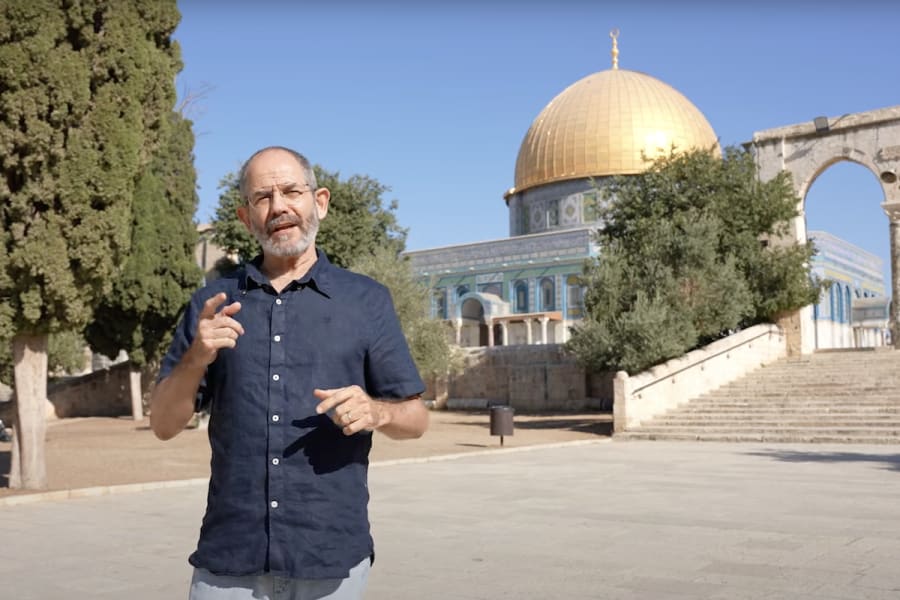 Ran Silberman on the Temple Mount in Jerusalem's Old City (Photo: ALL ISRAEL NEWS)