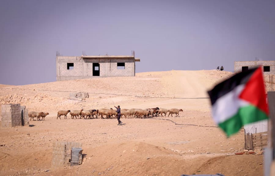 The village of Khashem Al-Karm, southeast of Hebron, January 25, 2023. (Photo: Wisam Hashlamoun/Flash90)