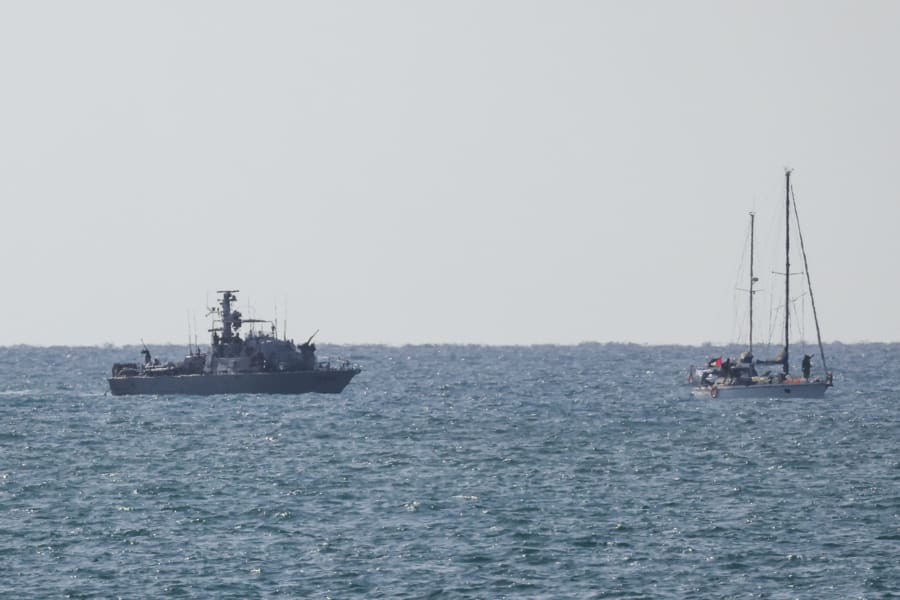 Un bateau tentant de briser le blocus maritime de la bande de Gaza, gouvernée par le Hamas. (Photo : Jamal Awad/Flash90)