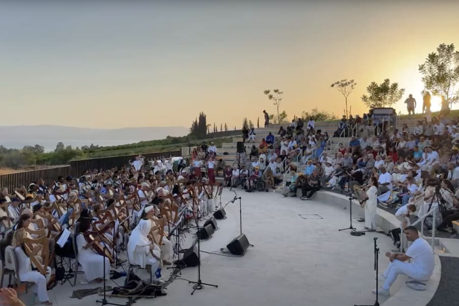Celebración «Arpistas del Rey, Galilea de las Naciones», 5 de octubre de 2025. (Foto: Captura de pantalla)