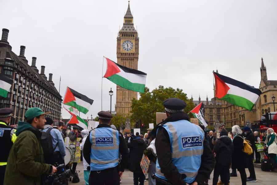 Illustrative - Pro-Palestinian protest in London, October 15, 2025. (Photo: Vuk Valcic/Reuters)