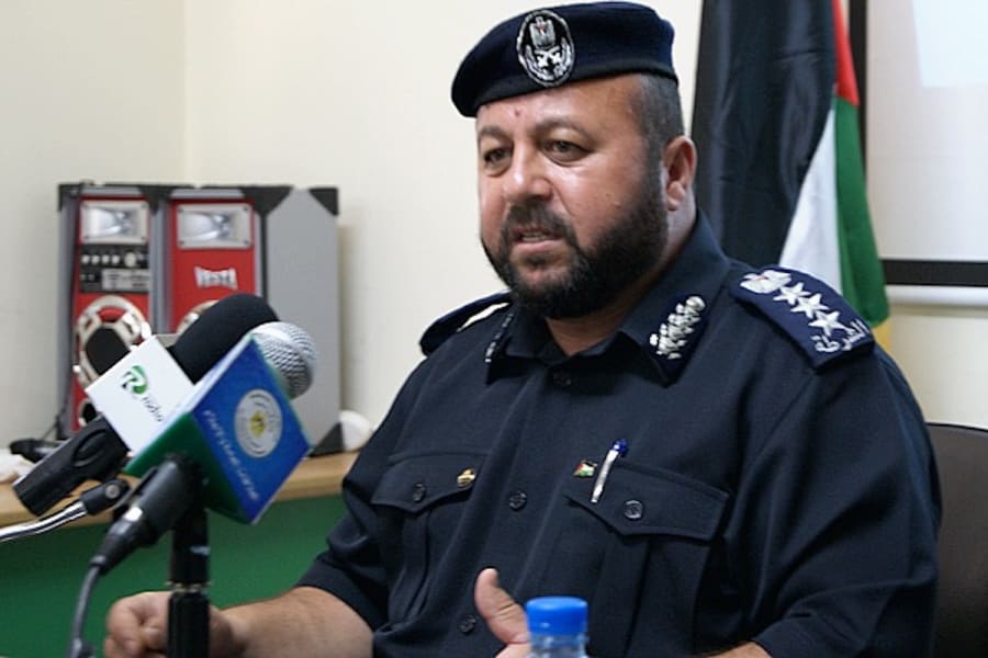 Der Polizeichef der Hamas, Tayseer Al-Batsh, nimmt am 2. Dezember 2012 in Gaza-Stadt an einer Abschlussfeier für Mitglieder der nationalen Sicherheitskräfte der Hamas teil. Foto: Reuters von Suhaib Salem