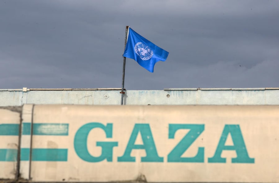 UNRWA school in Khan Younis, in the southern Gaza Strip, November 18, 2024. (Photo: Abed Rahim Khatib/Flash90)