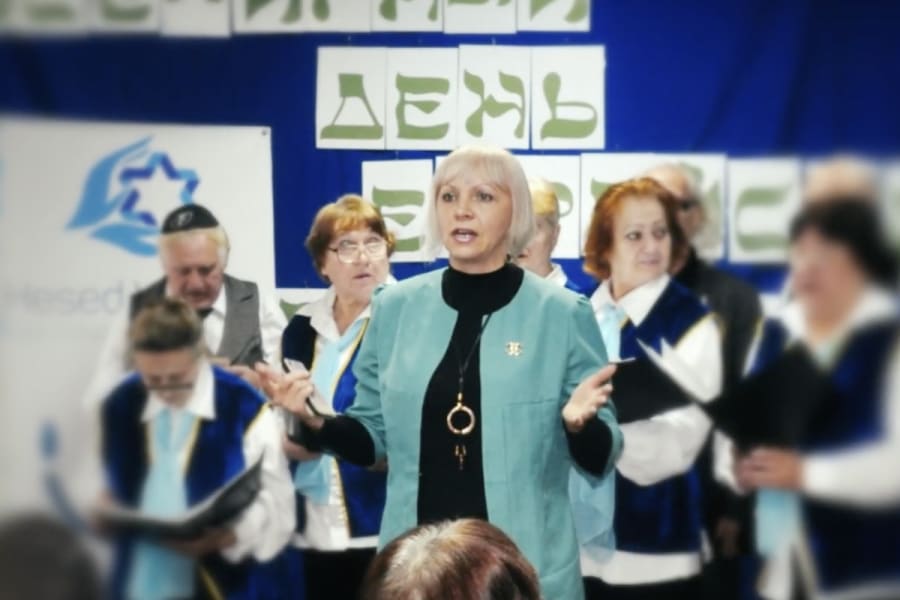 Anna Statsenko, chairwoman of the city Jewish community in  Melitopol, Ukraine (Photo courtesy)