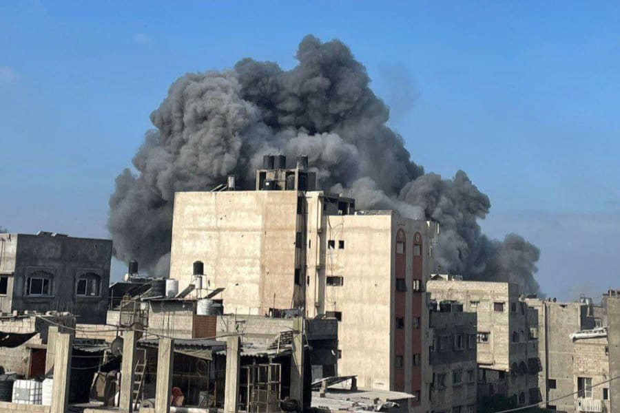 According to Palestinian sources - final strike in the wave of attacks — carried out just minutes before the ceasefire took effect — targeting the home of the al-Kishawi family in the Shati refugee camp in western Gaza City, following an evacuation warning. October 29 2025 Photo:  Telegram (Photo used under section 27A of the copyright law).