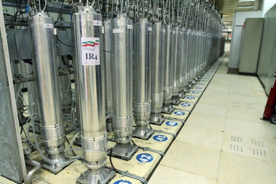 Centrifugeuses utilisées pour enrichir l'uranium à l'usine de combustible nucléaire iranienne de Natanz. (Photo : Organisation iranienne de l'énergie atomique)